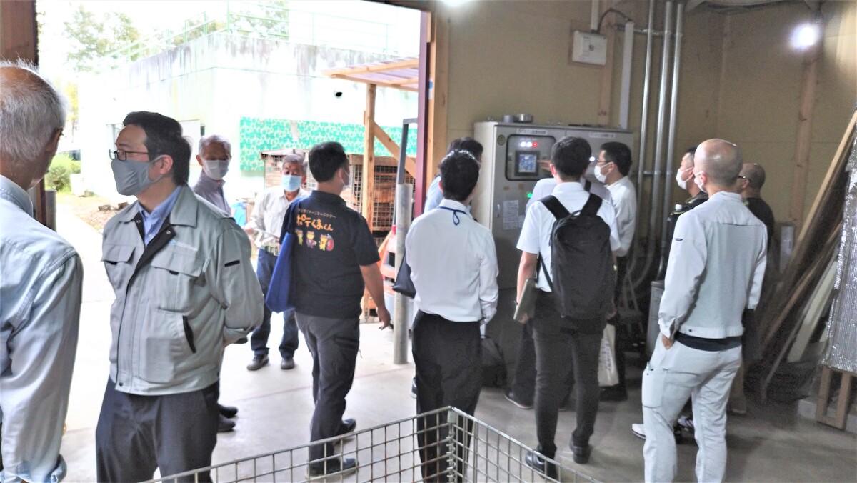 薪ボイラー視察