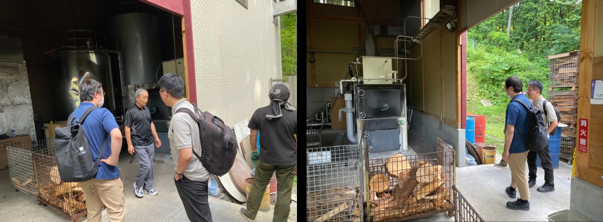 薪ボイラー視察